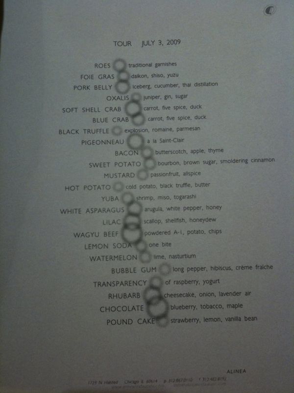 The Tour At Alinea