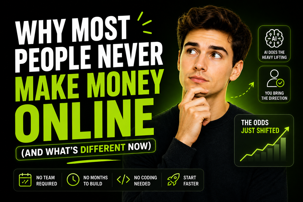 Why Most People Never Earn Online (And What's Different Now)