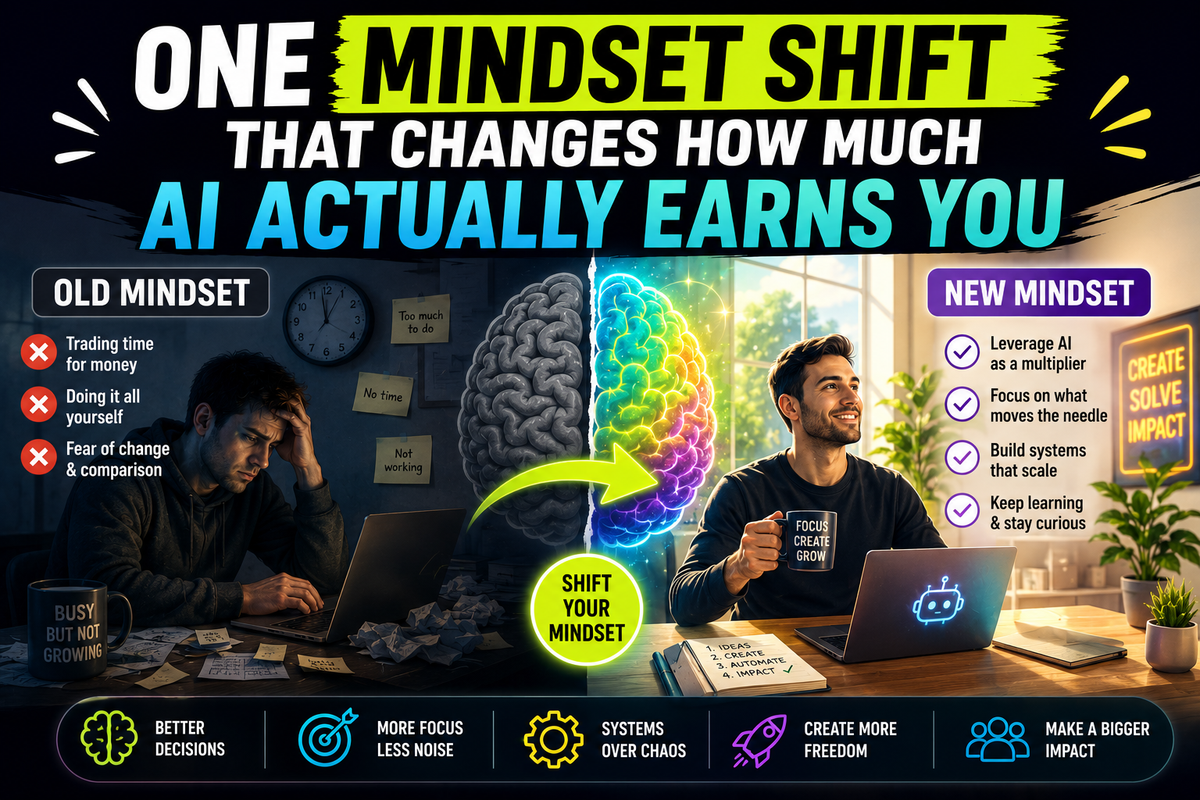 One mindset shift that changes how much AI actually earns you