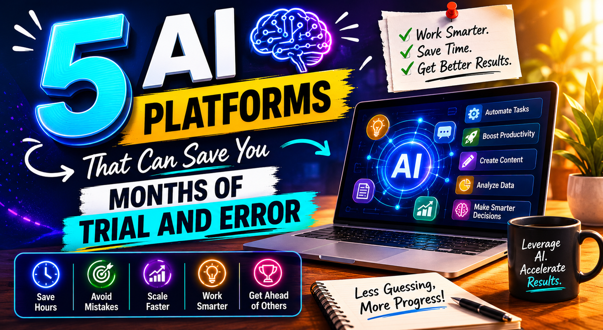 5 AI Platforms That Can Save You Months of Trial and Error