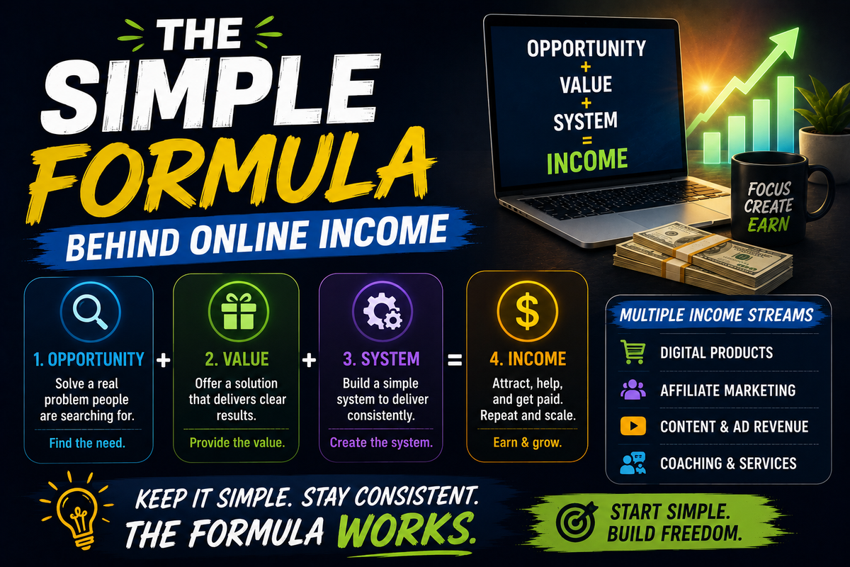 The simple formula behind online income