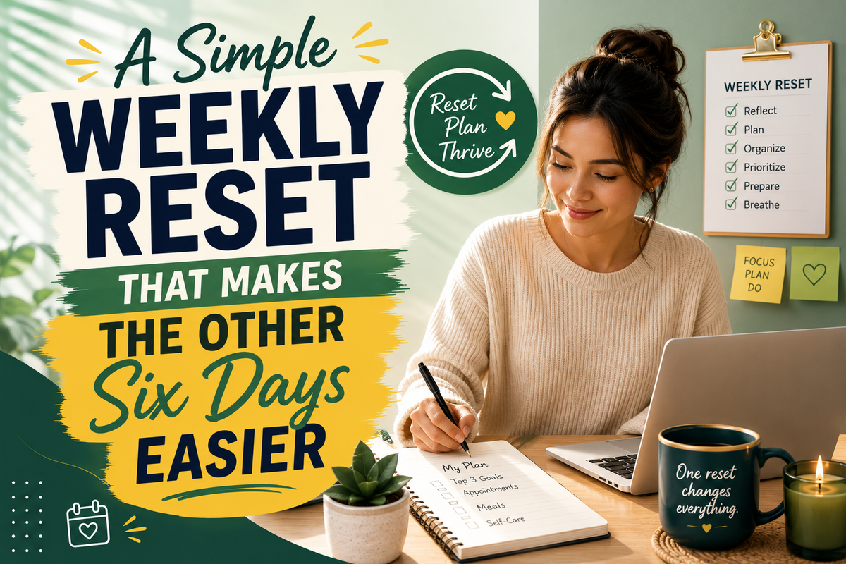 A Simple Weekly Reset That Makes the Other Six Days Easier