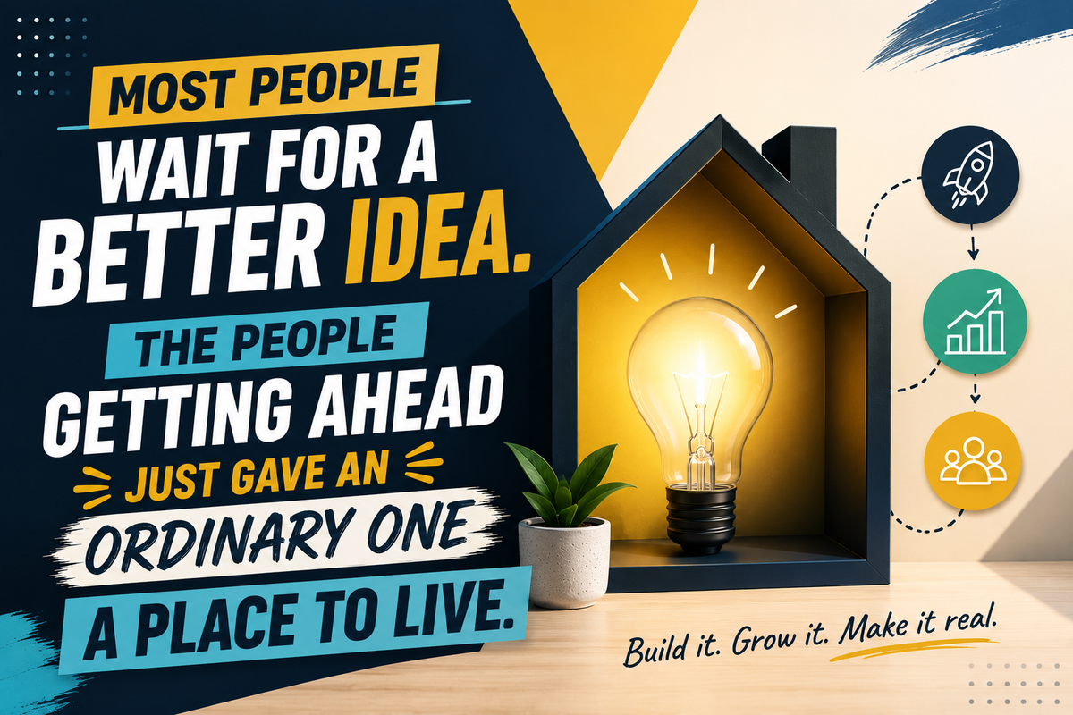 The Best Opportunity Right Now Isn't a New Idea — It's Somewhere to Put the One You Have