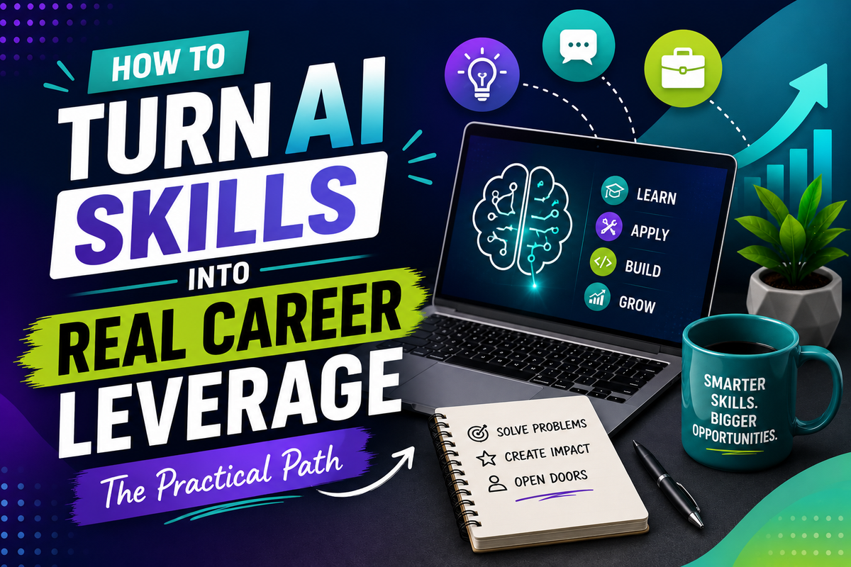 How to Turn AI Skills Into Real Career Leverage — The Practical Path