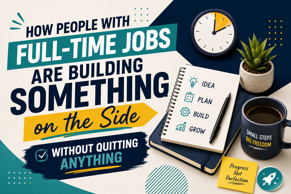 How People With Full-Time Jobs Are Building Something on the Side — Without Quitting Anything
