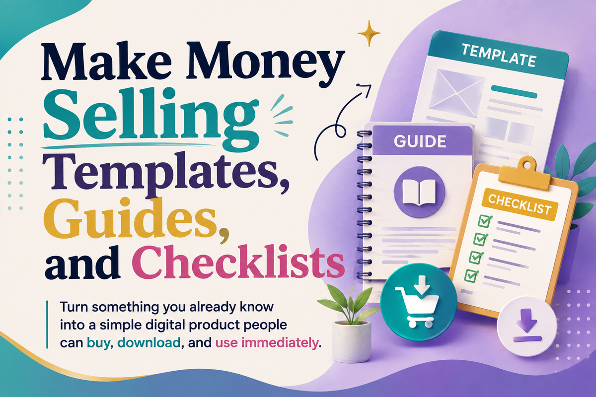 Make Money Selling Templates, Guides, and Checklists