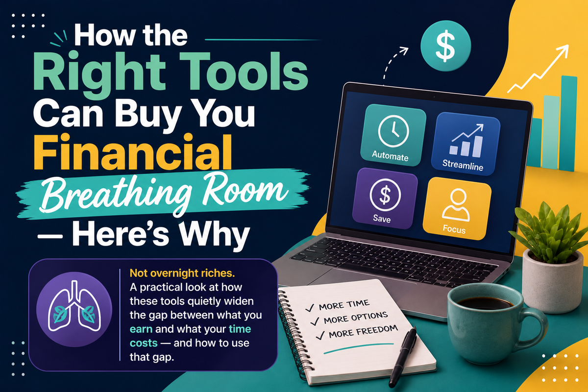 How the Right Tools Can Buy You Financial Breathing Room — Here's Why
