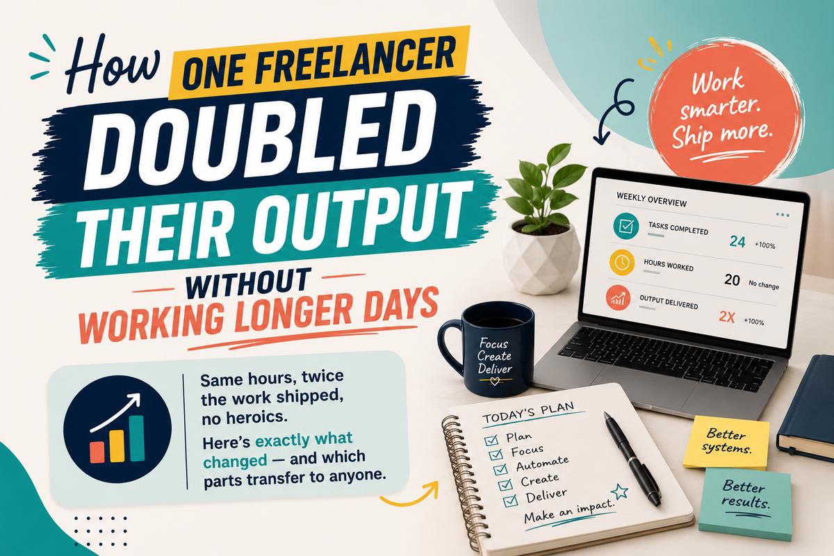 How One Freelancer Doubled Their Output Without Working Longer Days