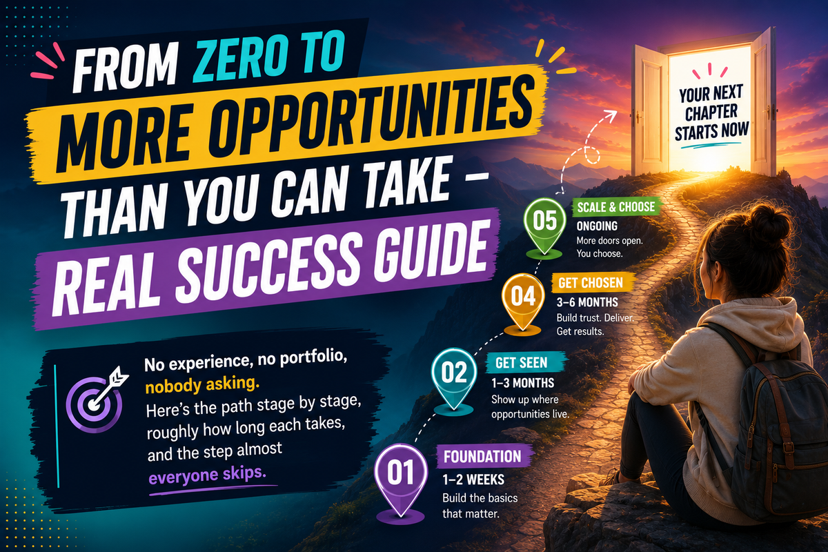 From Zero to More Opportunities Than You Can Take — Real Success Guide