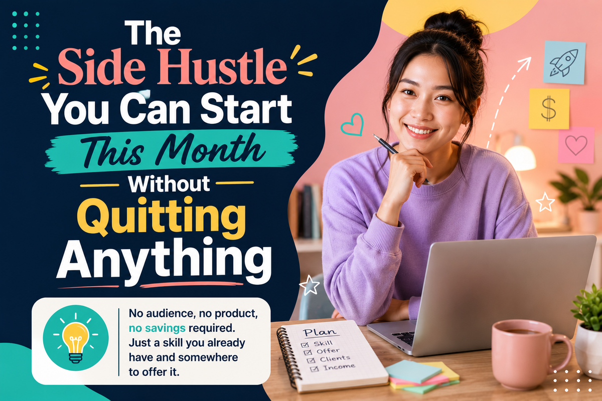 The Side Hustle You Can Start This Month Without Quitting Anything