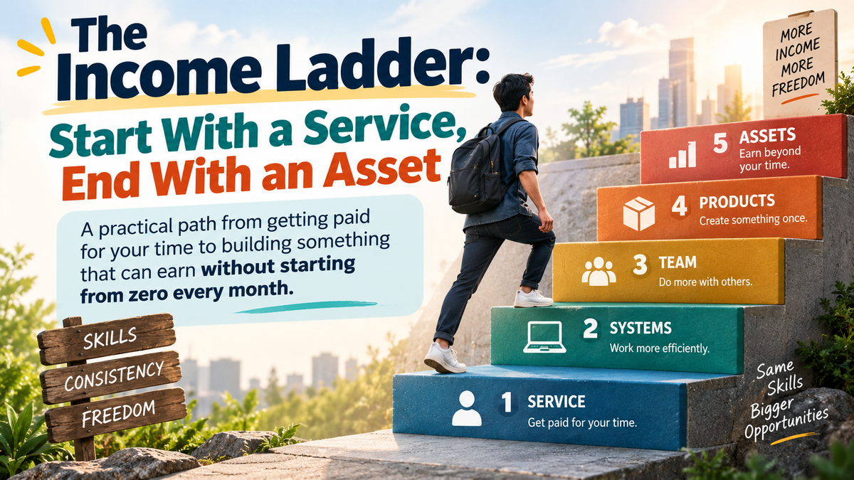 The Income Ladder: Start With a Service, End With an Asset