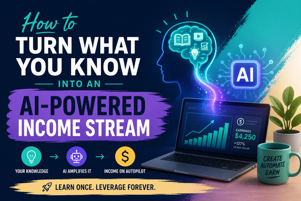 How to Turn What You Know Into an AI-Powered Income Stream