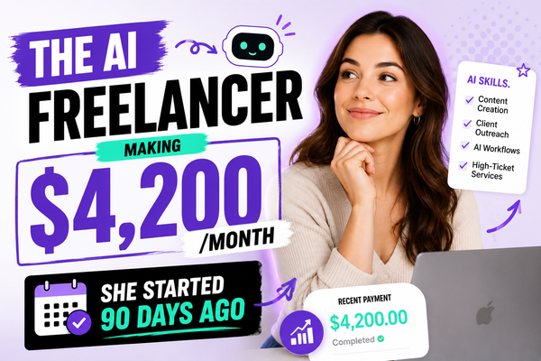 The AI freelancer making $4,200/month — she started 90 days ago