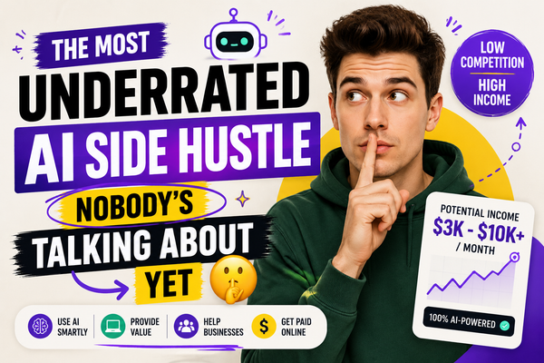 The most underrated AI side hustle nobody's talking about yet 🤫