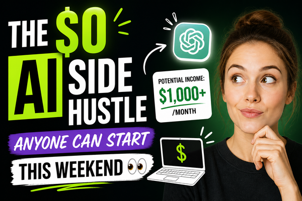 The $0 AI side hustle anyone can start this weekend 👀