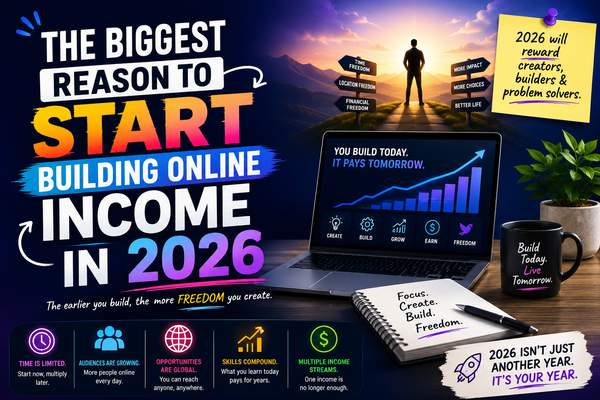 The Biggest Reason to Start Building Online Income in 2026