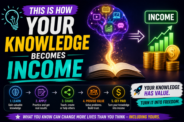 This is how your knowledge becomes income