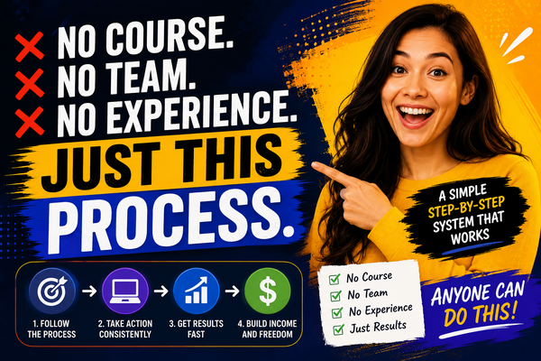 No Course. No Team. No Experience. Just This Process.
