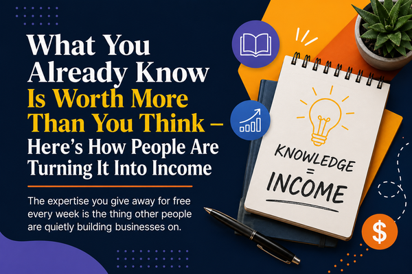 What You Already Know Is Worth More Than You Think — Here's How People Are Turning It Into Income