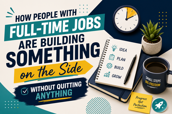 How People With Full-Time Jobs Are Building Something on the Side — Without Quitting Anything