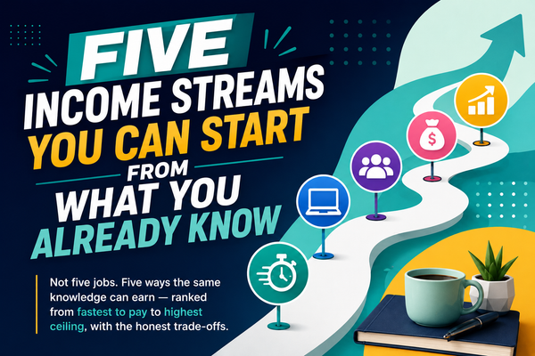 Five Income Streams You Can Start From What You Already Know