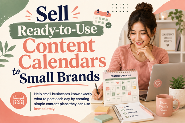 Sell Ready-to-Use Content Calendars to Small Brands