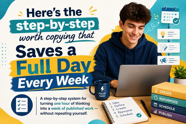 Here's the step-by-step worth copying that Saves a Full Day Every Week