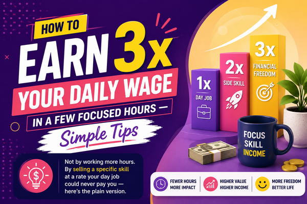 How to Earn 3x Your Daily Wage in a Few Focused Hours — Simple Tips