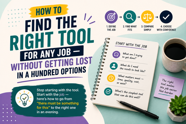 How to Find the Right Tool for Any Job — Without Getting Lost in a Hundred Options