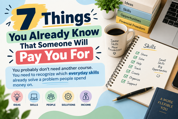 7 Things You Already Know That Someone Will Pay You For