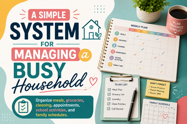 A Simple System for Managing a Busy Household