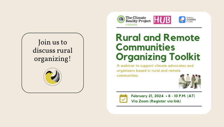 Webinar: Climate Advocacy for Rural and Remote Communities