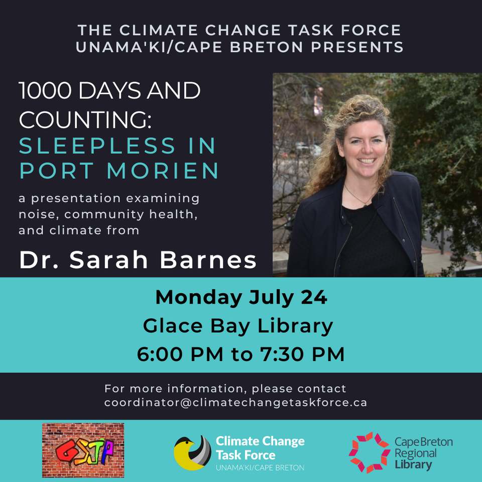 1000 Days and Counting: Glace Bay Library Presentation