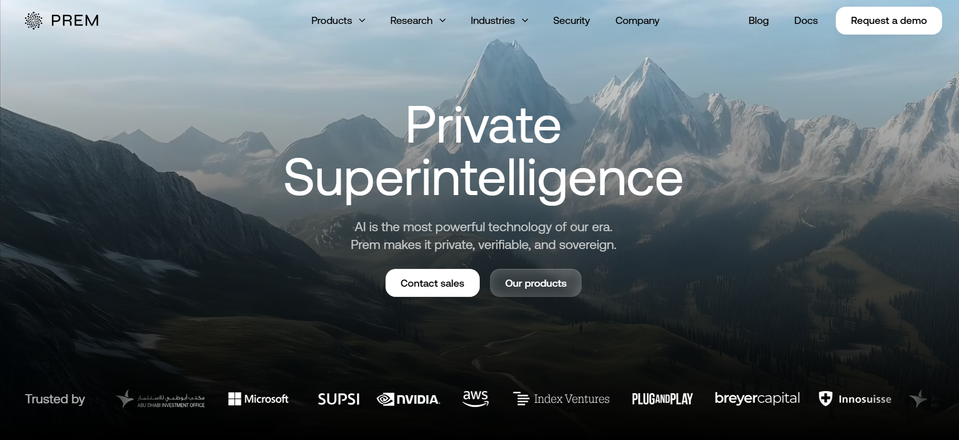 Prem AI is a private AI platform helping enterprises build secure, verifiable AI with customer-controlled infrastructure and enterprise context.