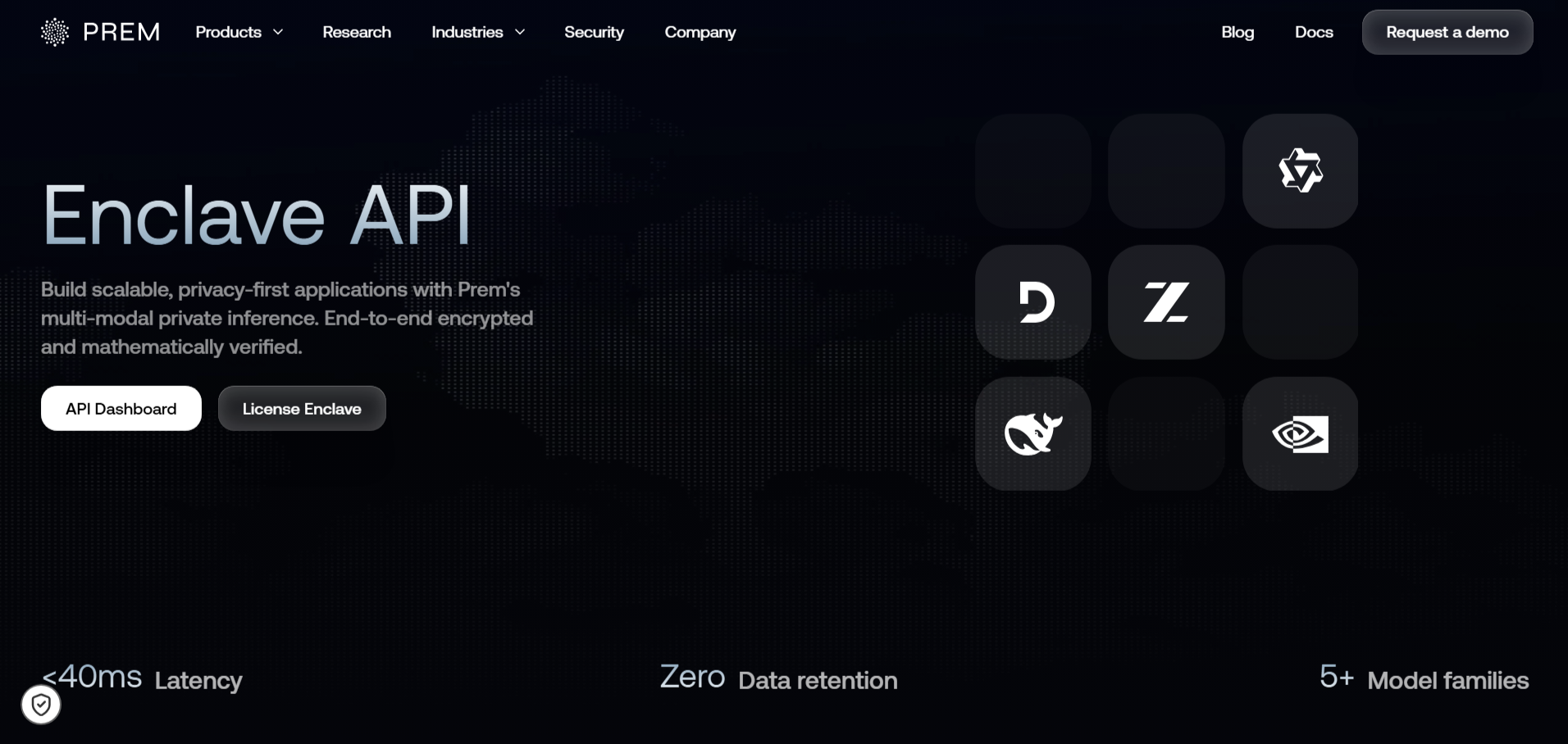Prem Enclave API enables private AI inference with zero data retention, encrypted processing, and verifiable security.