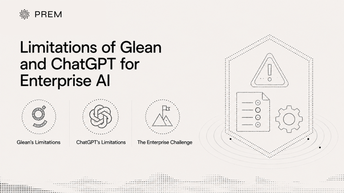 Glean and ChatGPT each solve one part of enterprise AI, leaving gaps that disconnected tools can't close on their own.