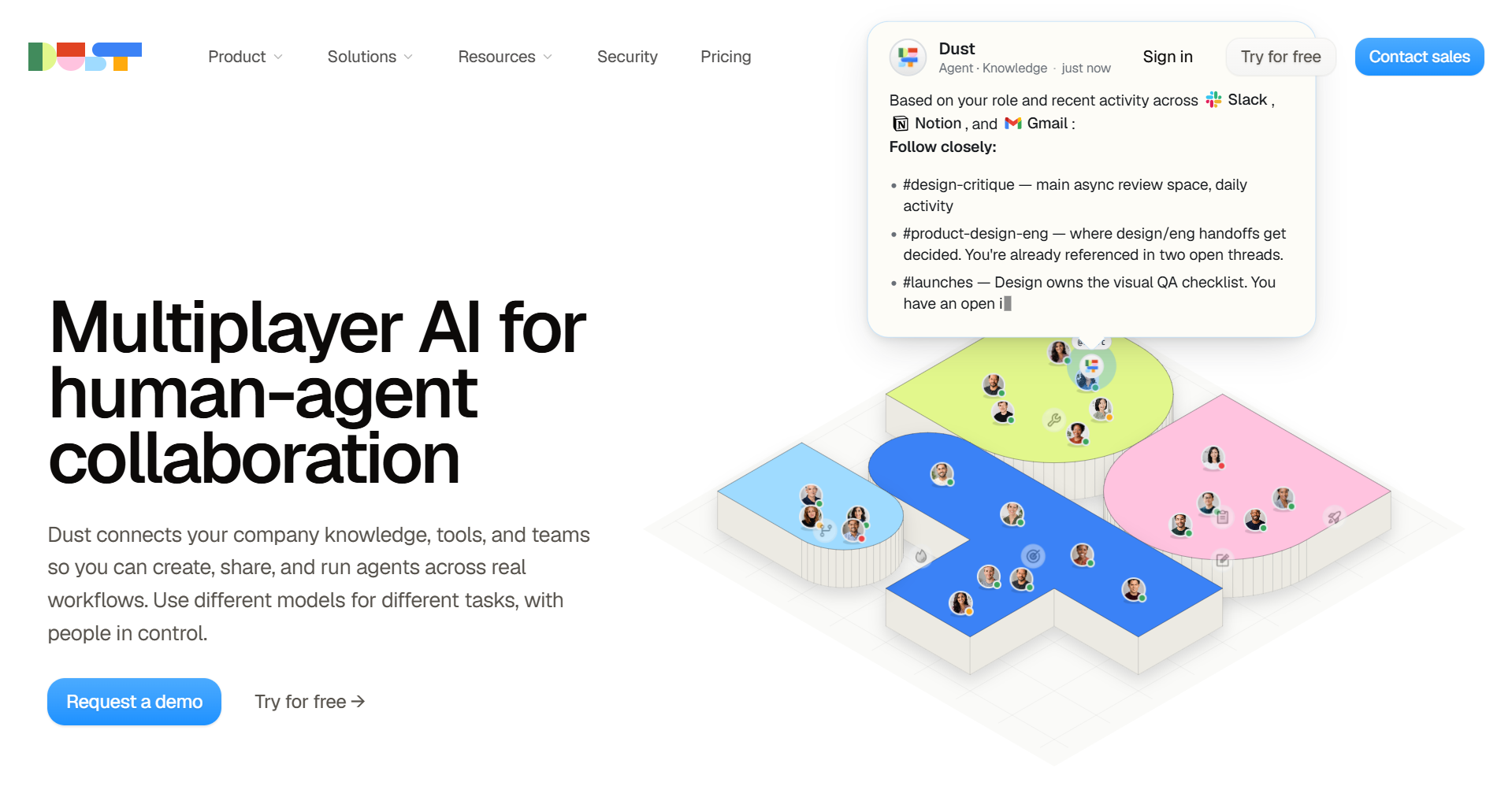 Dust is one of the best enterprise AI tool beyond ChatGPT for private, secure & sovereign AI.