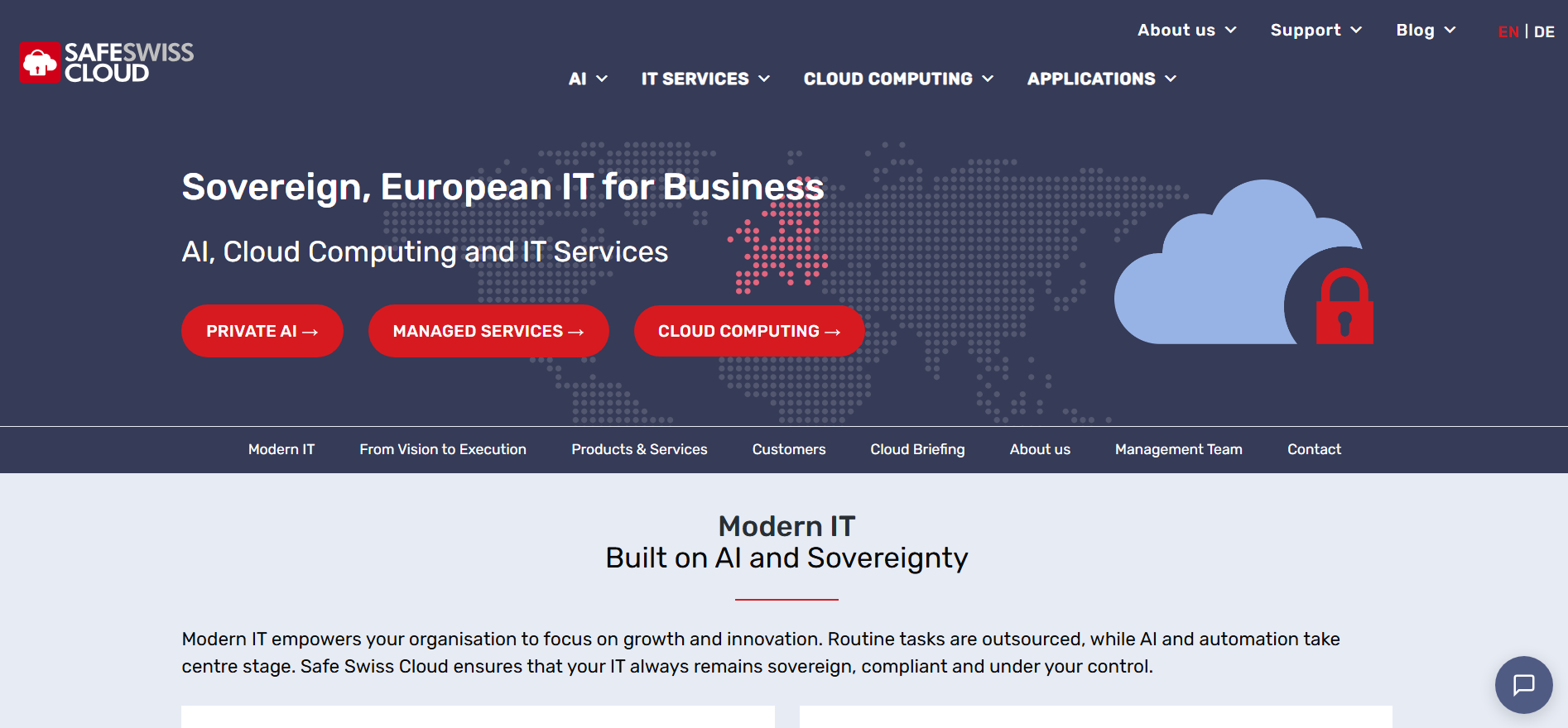 Safe Swiss Cloud is a Private AI API with Swiss data residency for GDPR-compliant LLM workloads.