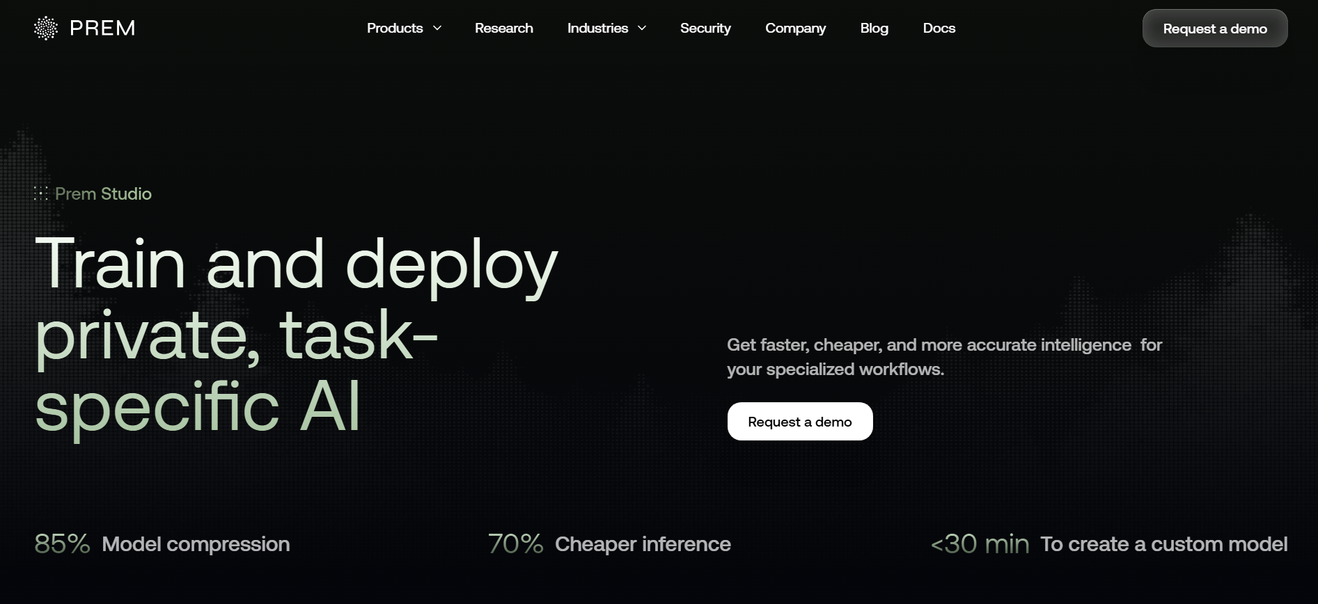Prem Studio enables enterprises to train, fine-tune, evaluate, and deploy private, task-specific AI models.