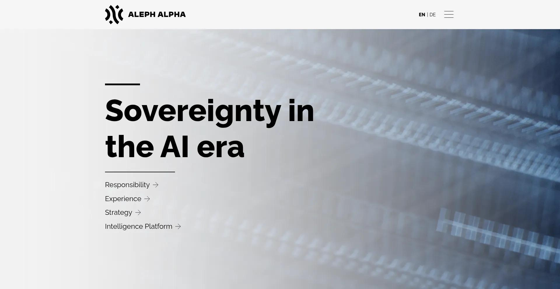 Aleph Alpha focuses on "Sovereignty in the AI era," the German EU LLM API provider built around sovereign AI positioning.