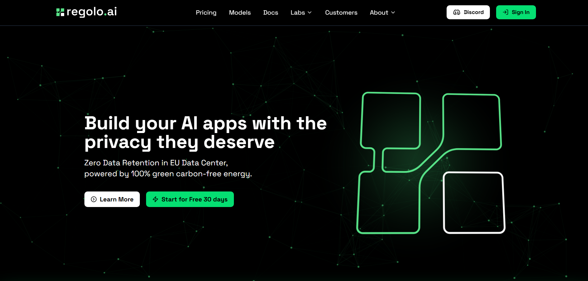 Regolo AI with RAM-only, zero-retention inference hosted in Italy
