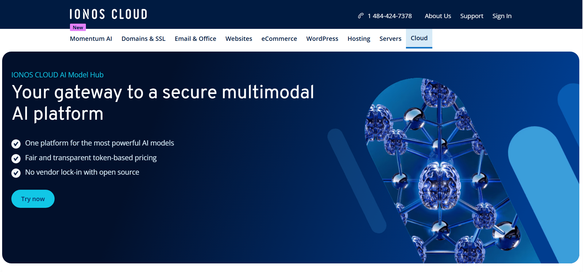 IONOS AI Model Hub with stateless, zero-retention AI inference