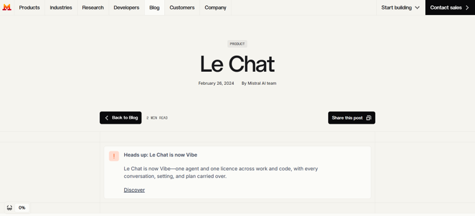 Mistral AI Le Chat Enterprise top European enterprise AI platform for secure and private AI deployment