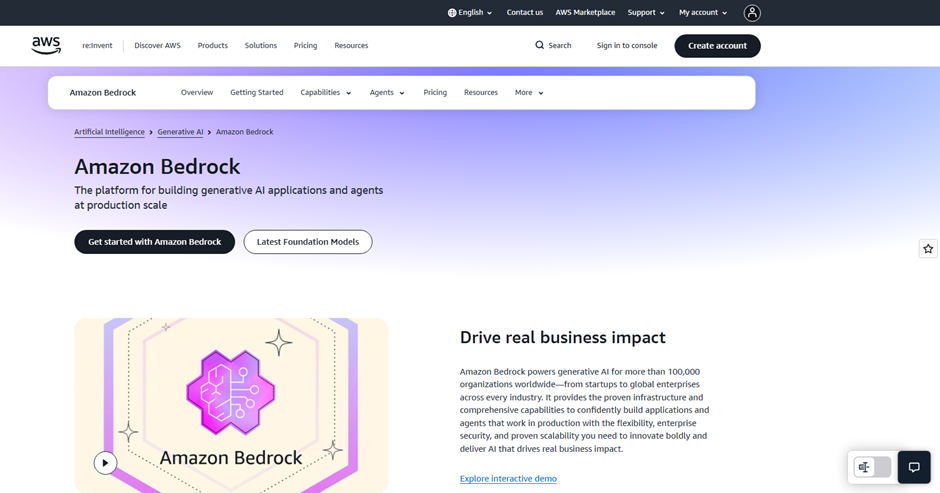 AWS Bedrock is one og the top enterprise AI platforms with model choice, private VPC deployment, and scalable AI inference