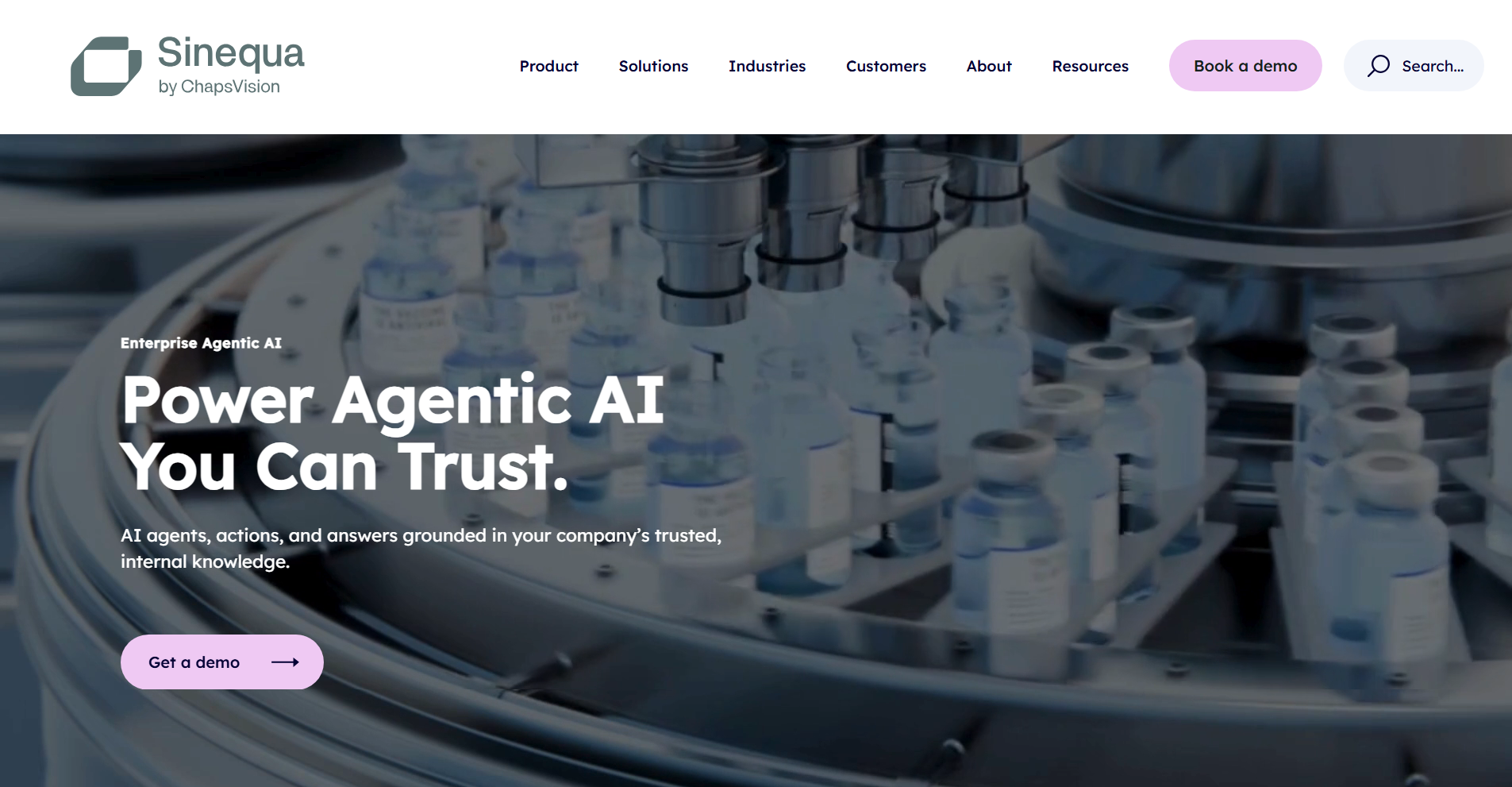 Sinequa by ChapsVision, an AI enterprise search platform with neural search and 200+ connectors.