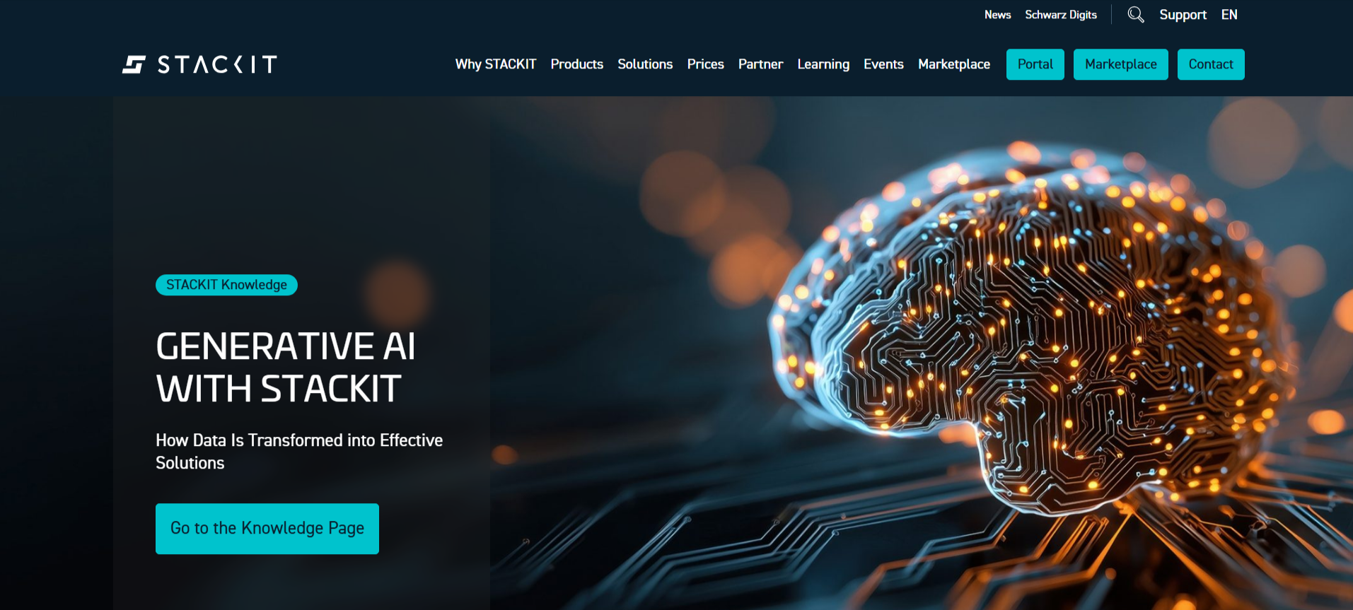 STACKIT's generative AI platform, a German and Austrian provider of open-weight LLM APIs for enterprises.