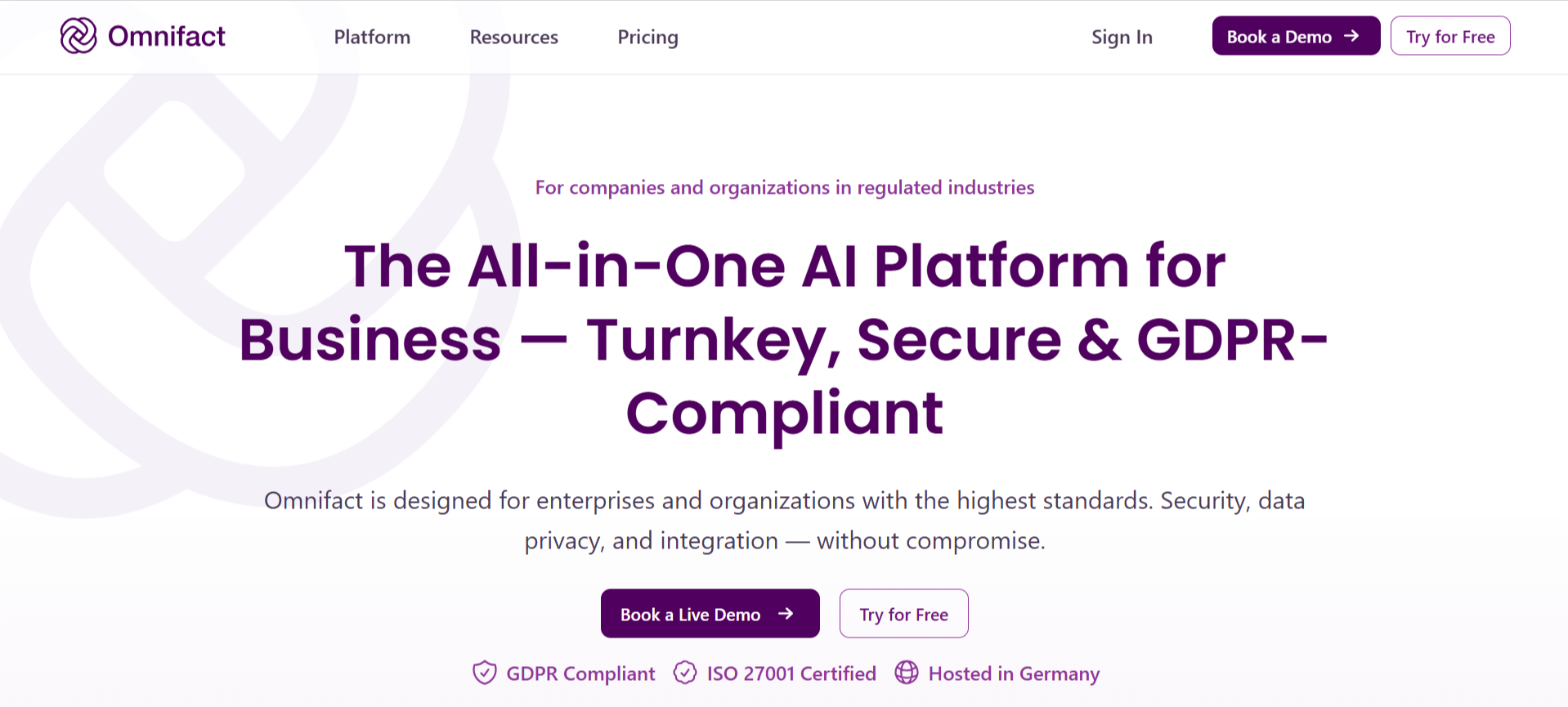 Omnifact is one of the best Claude alternatives for your enterprise team.