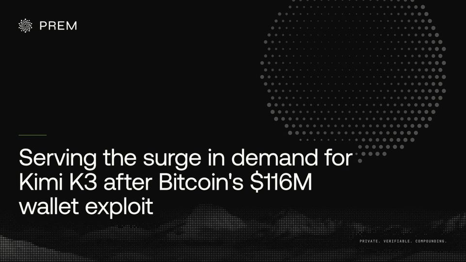 Serving the Surge in Demand for Kimi-K3 Due to Bitcoin’s $116M Wallet Exploit via Prem Router
