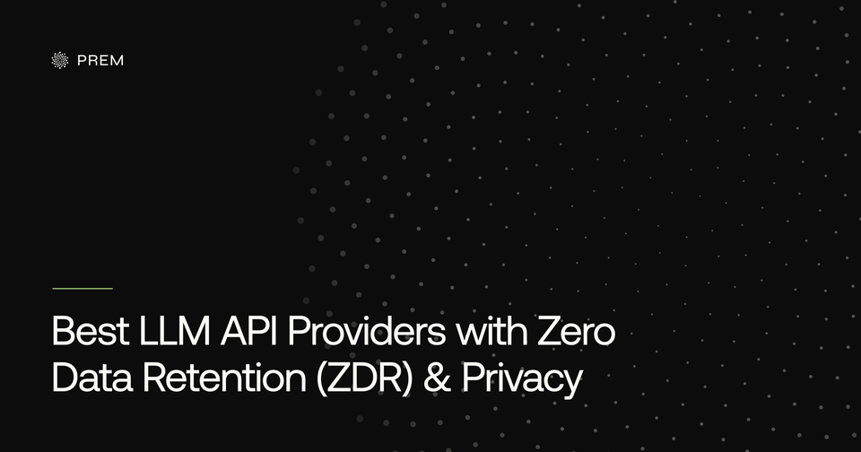 Best LLM API Providers with Zero Data Retention (ZDR) & Privacy