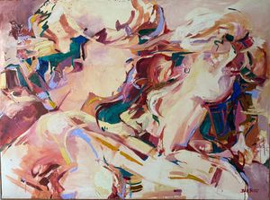 "Sensual" oil 60" x 72"